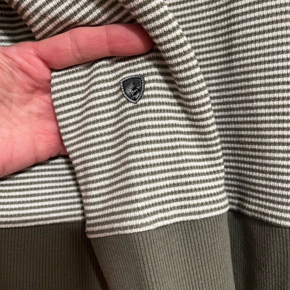 Kuhl Women’s Stria Long Sleeved Soft a Eucalyptus Green White Hoodie Pull Over M - Picture 5 of 8